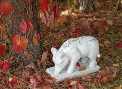 Garden decoration wild boar terrace stone figures decoration